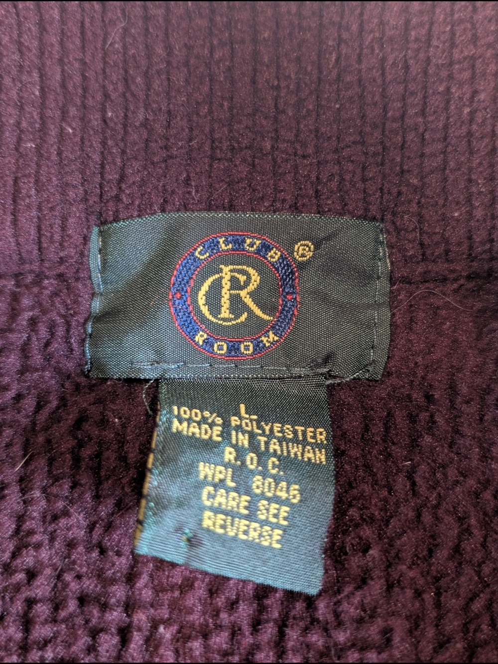 Vintage Club Room Quarter Zip Pullover Sweater Men's L - Picture 5 of 8
